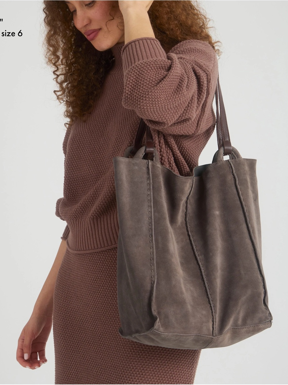 The Sak Los Feliz Extra Large Tote Mushroom Brown